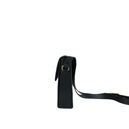 CELINE Turn Lock Shoulder bag Black Vintage txhccr