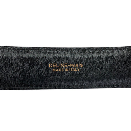 CELINE Carriage Belt Red Vintage 666k25