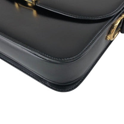 CELINE Triomphe Shoulder bag Black Vintage hvk6su