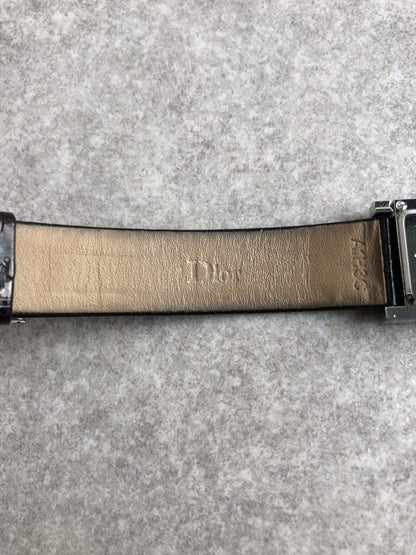 Christian Dior Trotter Quartz Watch Black Vintage pnj63r