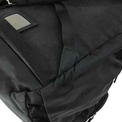 PRADA Tessuto Triangle Logo Backpack Black Vintage 8a5c5r