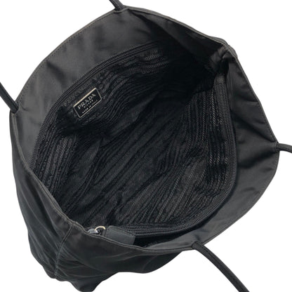 PRADA Triangle Logo Totebag Black Vintage v2r633