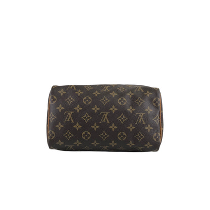 LOUIS VUITTON Monogram Small Boston bag Handbag Brown Vintage 765gwg
