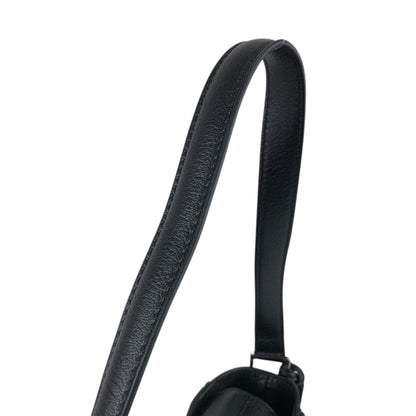 CELINE Horse Carriage Shoulder bag Black Vintage 6inwsp