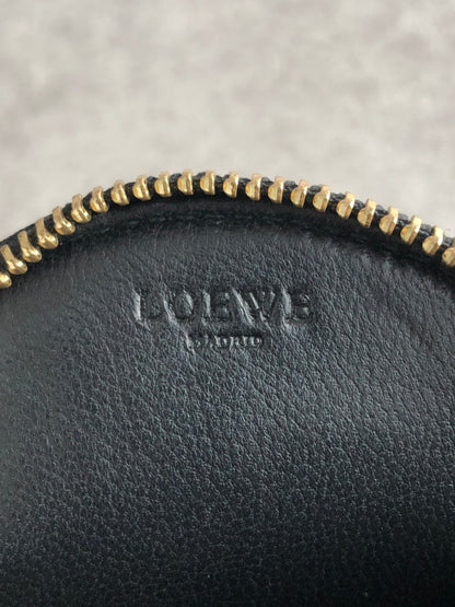 LOEWE Anagram Coin Purse Black Vintage 84bggt
