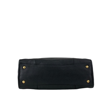 PRADA Logo Two-way Small Boston bag Shoulder bag Black Vintage h5k5fy