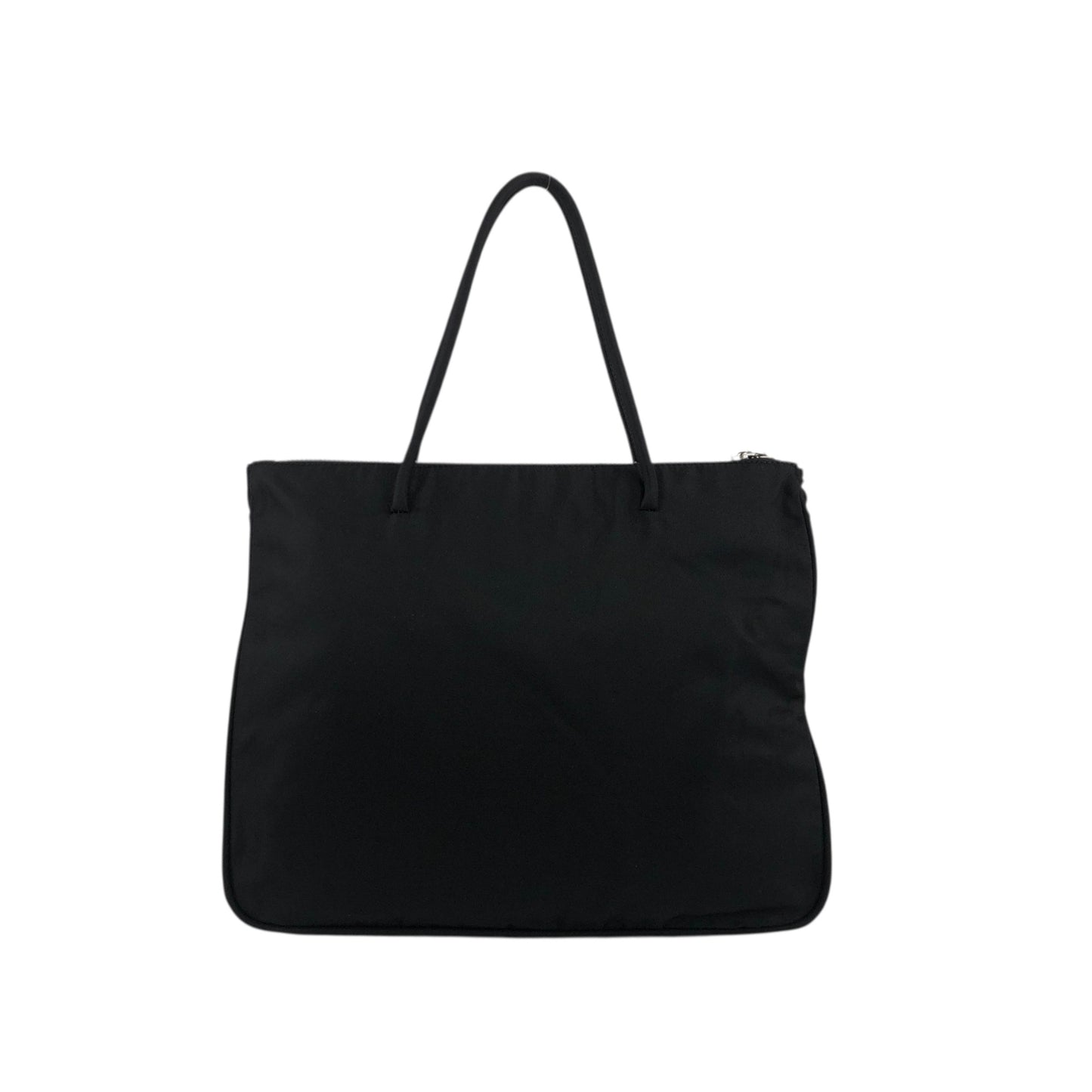 PRADA Tessuto Triangle Logo Black Vintage c2dsi6