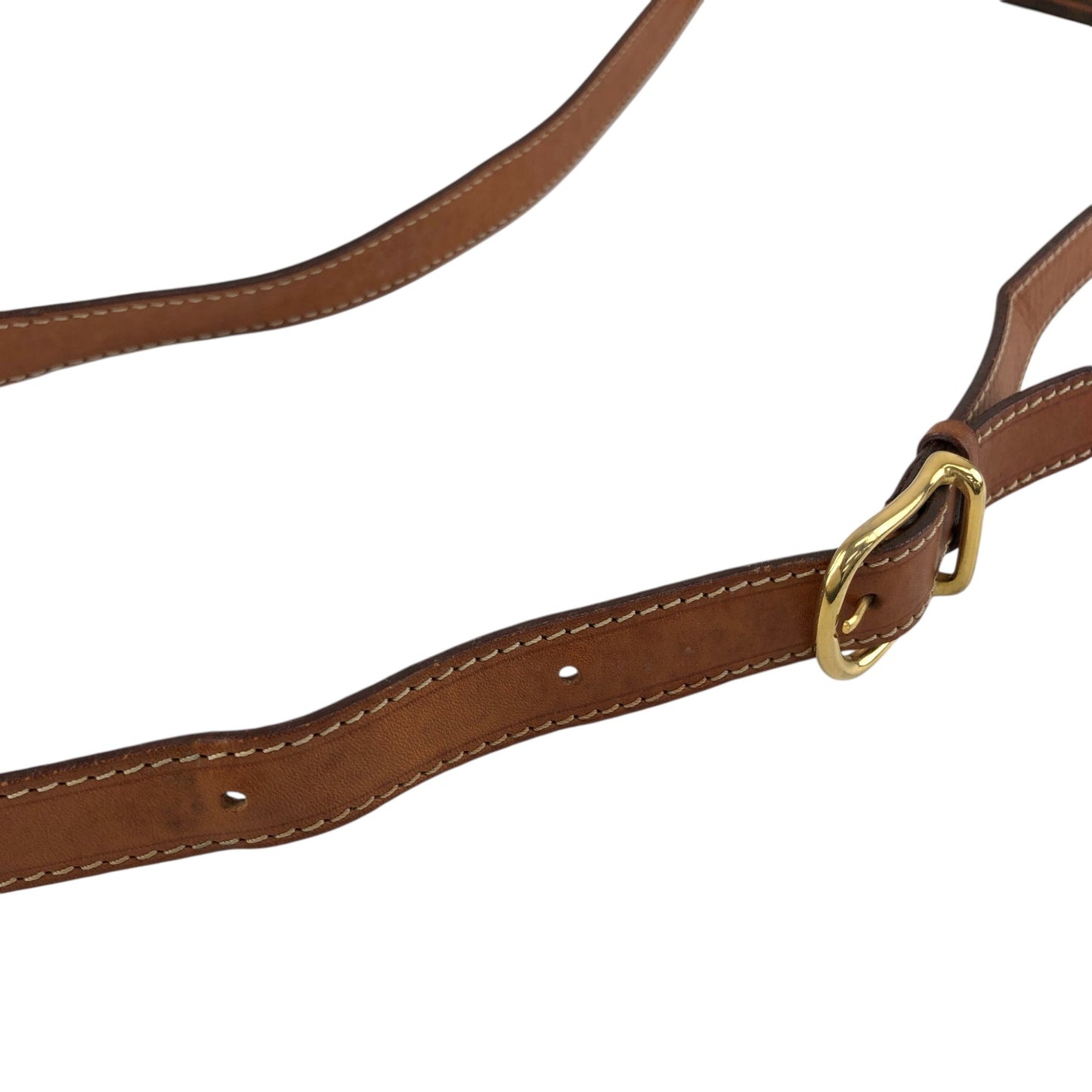 CELINE Macadam Blason Front Buckle Shoulder bag Brown Vintage 6tcy32