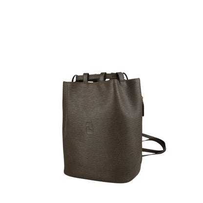 FENDI Logo  Drawstring Shoulder bag Brown Vintage z6vszr