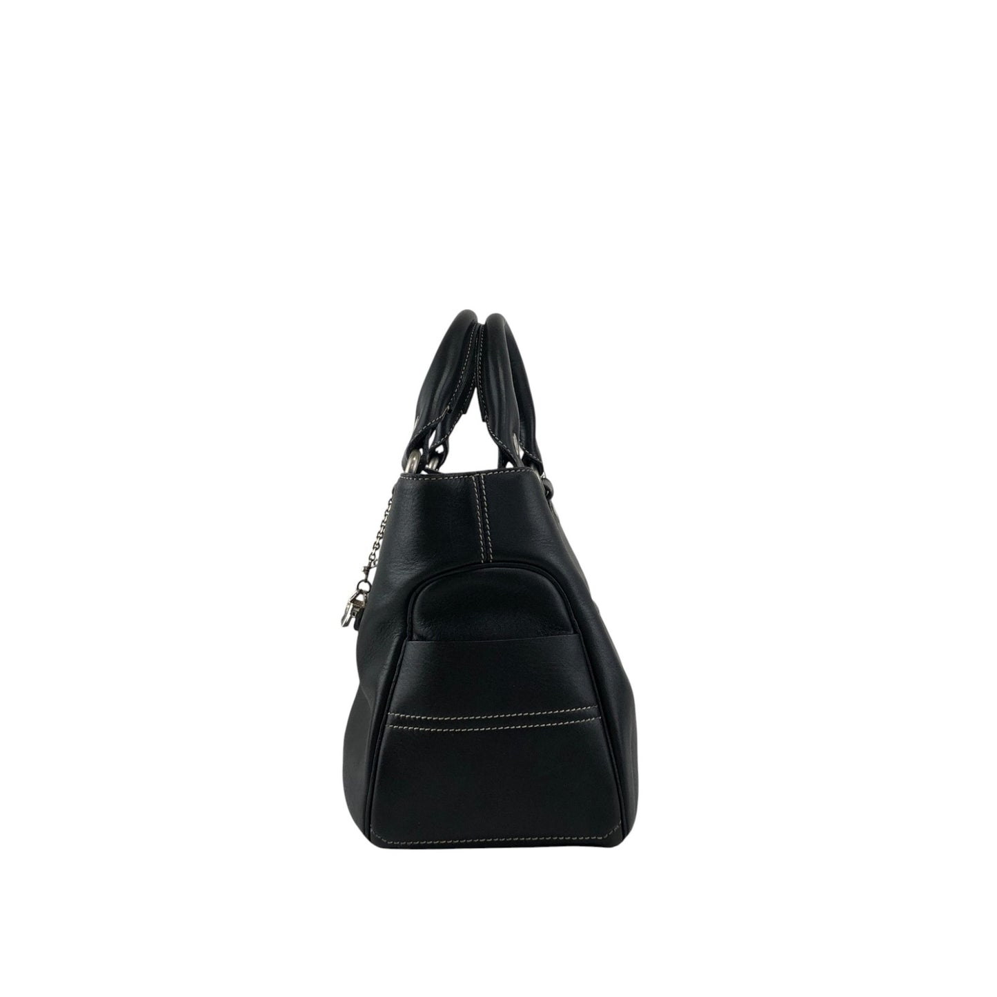 CELINE Triomphe Charm Handbag Black Vintage eyvr3v