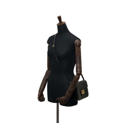 CELINE Horse Carriage Shoulder bag Black Vintage bxg55y