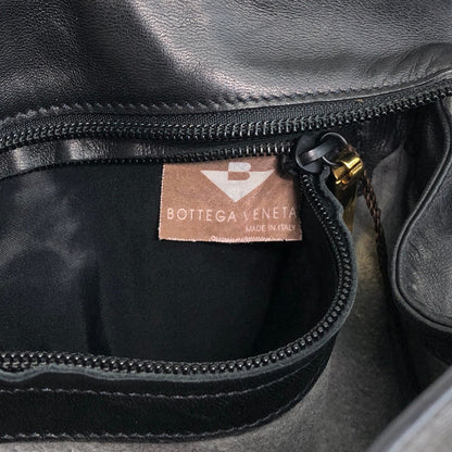 Bottega Veneta Intrecciato Handbag Shoulder bag Black Vintage egp857