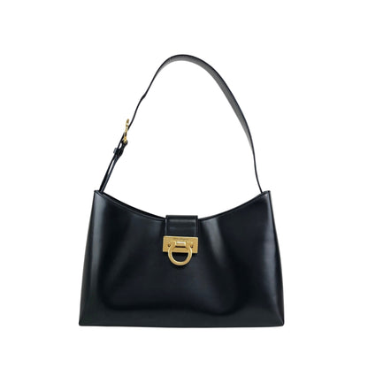 Salvatore Ferragamo Gancini Shoulder bag Black Vintage n7zn28