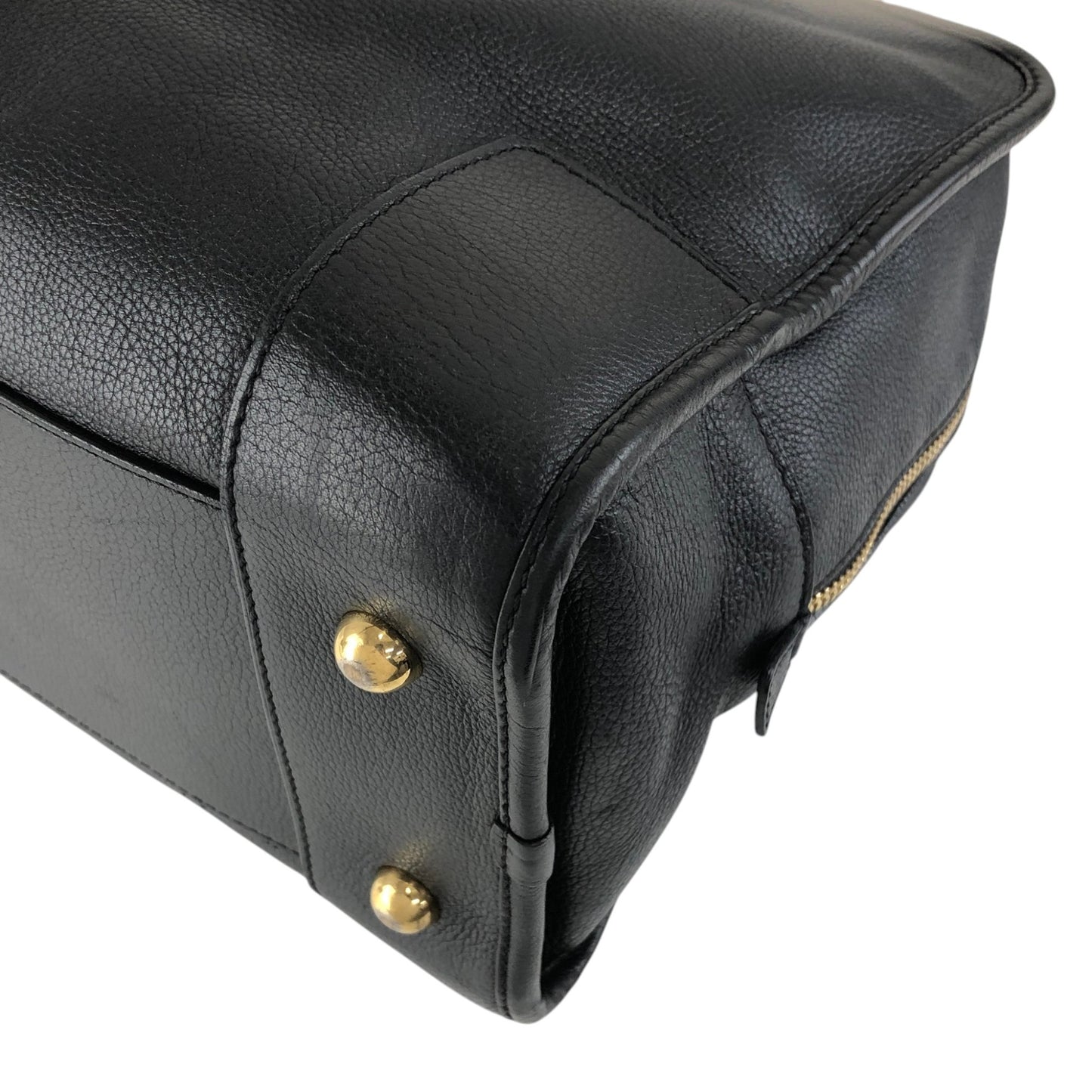 LOEWE Amazona Anagram Small Boston bag Handbag Black Vintage 8itnhz