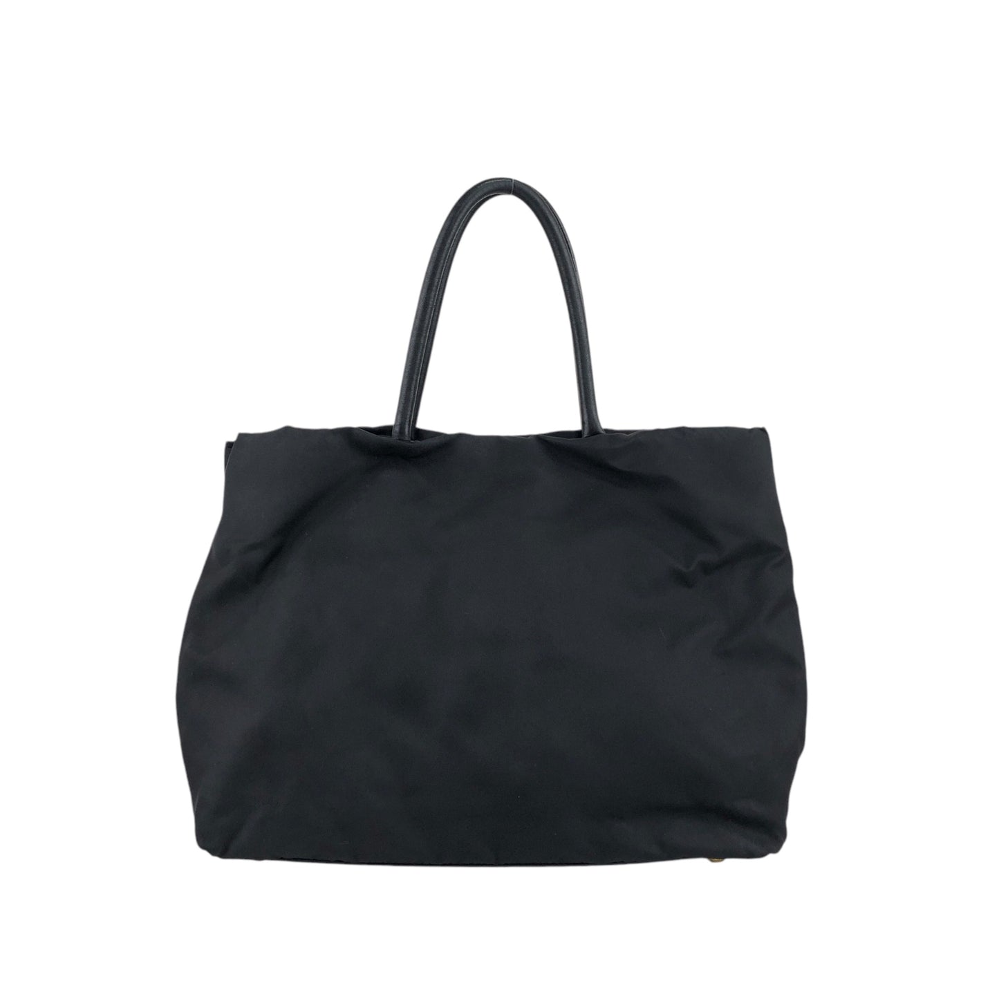 PRADA Logo Shoulder bag Totebag Black Vintage autmuy