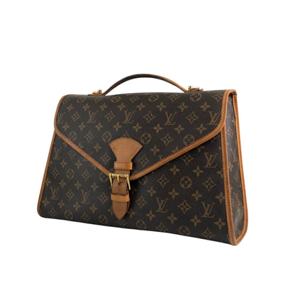 LOUIS VUITTON Monogram Buckle Two-way Handbag Shoulder bag Brown Vintage cmkh5s