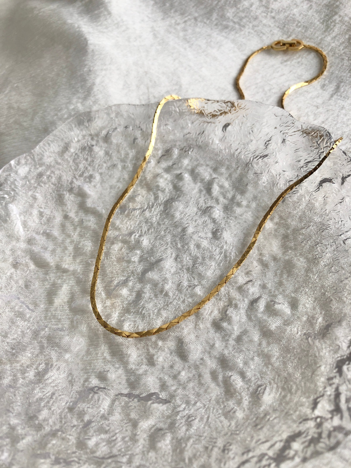 Christian Dior Necklace Gold Vintage 4mzmkr