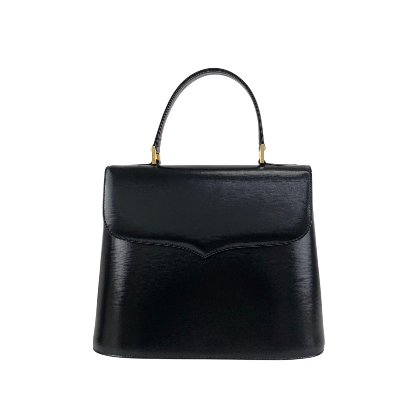 Yves Saint Laurent Top Handle Handbag Black Vintage fhj5dh