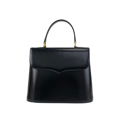 Yves Saint Laurent Top Handle Handbag Black Vintage fhj5dh