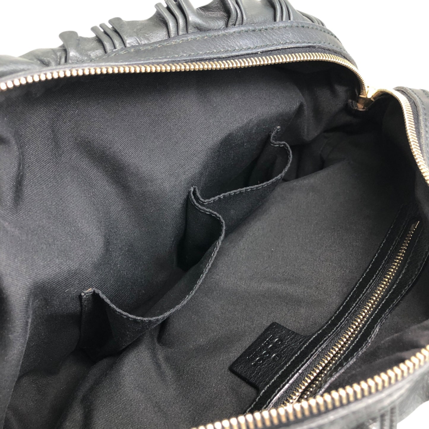 GUCCI Handbag Black Vintage ns25kt