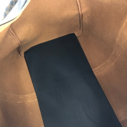 CELINE Macadam Blason  PVC Leather Boston bag Black Vintage brentd