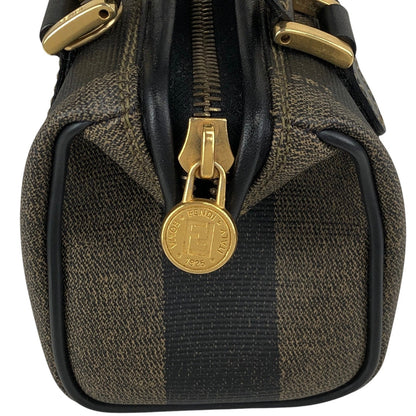 FENDI Pecan Logo Two-way Handbag Shoulder bag Brown Vintage bhyk7a