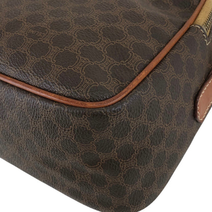CELINE Macadam Blason Two-way Handbag Shoulder bag Brown Vintage 8rtyi2
