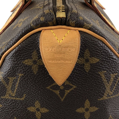 LOUIS VUITTON Monogram Handbag Brown Vintage vbsmgd