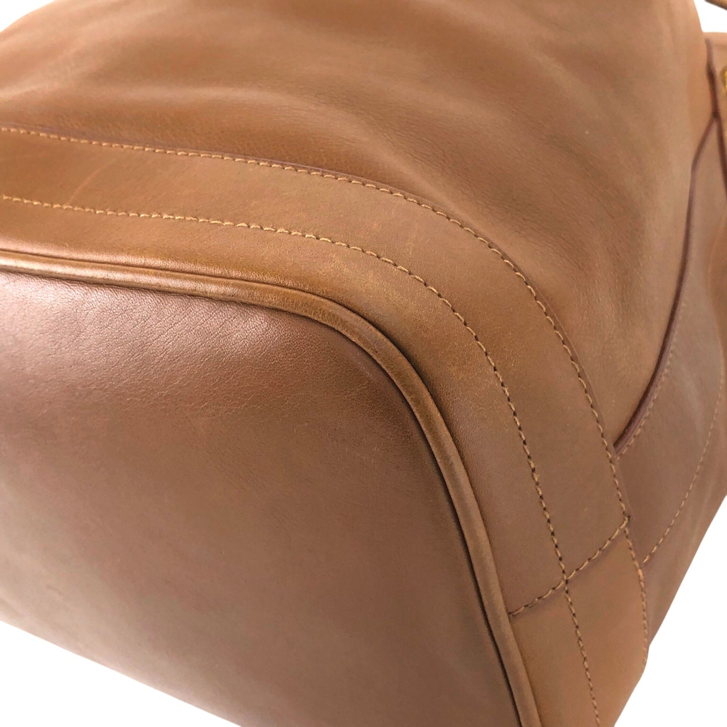 GUCCI Interlocking Drawstring Shoulder bag Brown Vintage 73zgkn