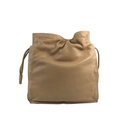 LOEWE Anagram Drawstring Shoulder bag Beige Vintage ifsxih