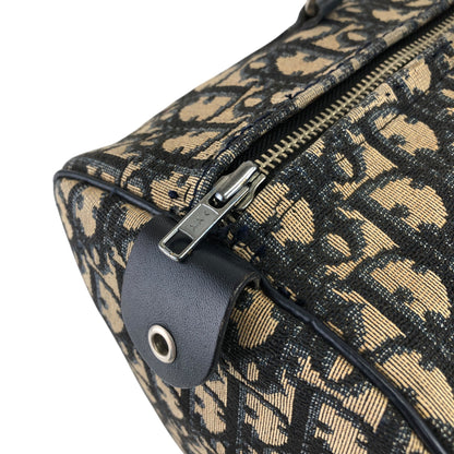 Christian Dior Trotter 波士頓包 手袋 海軍藍 復古 dmrj3p