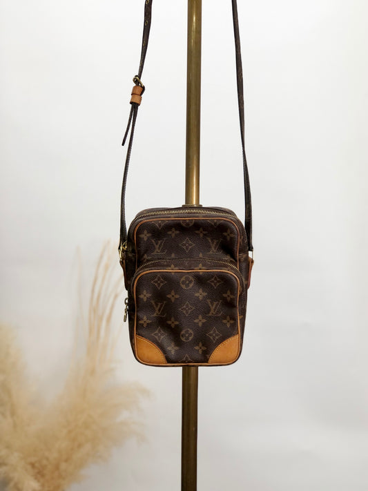 LOUIS VUITTON Monogram Shoulder bag Brown M45236 Vintage 6vkze3