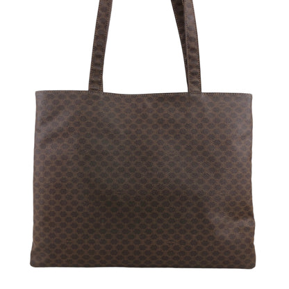 CELINE Macadam Logo Handbag Totebag Brown Vintage idxpny