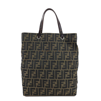 FENDI Zucca Handbag Totebag Brown Vintage fjksnk