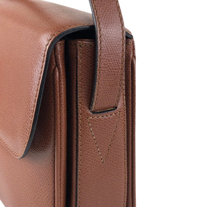 CELINE Turn Lock Shoulder bag Brown Vintage hdtdu2