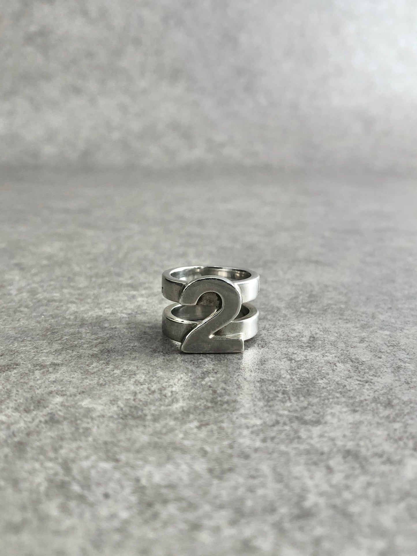 Christian Dior Logo Ring Silver Vintage tep2tx