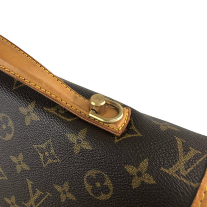 LOUIS VUITTON Monogram Front Buckle Two-way Handbag Shoulder bag Brown Vintage 5id2zj