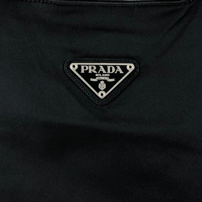 PRADA Tessuto Triangle Logo Totebag Black Vintage rp4ywn