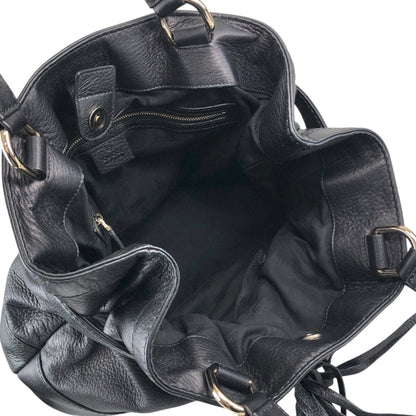 GUCCI Horse Bit Handbag Black 269943 Vintage wj5bxw