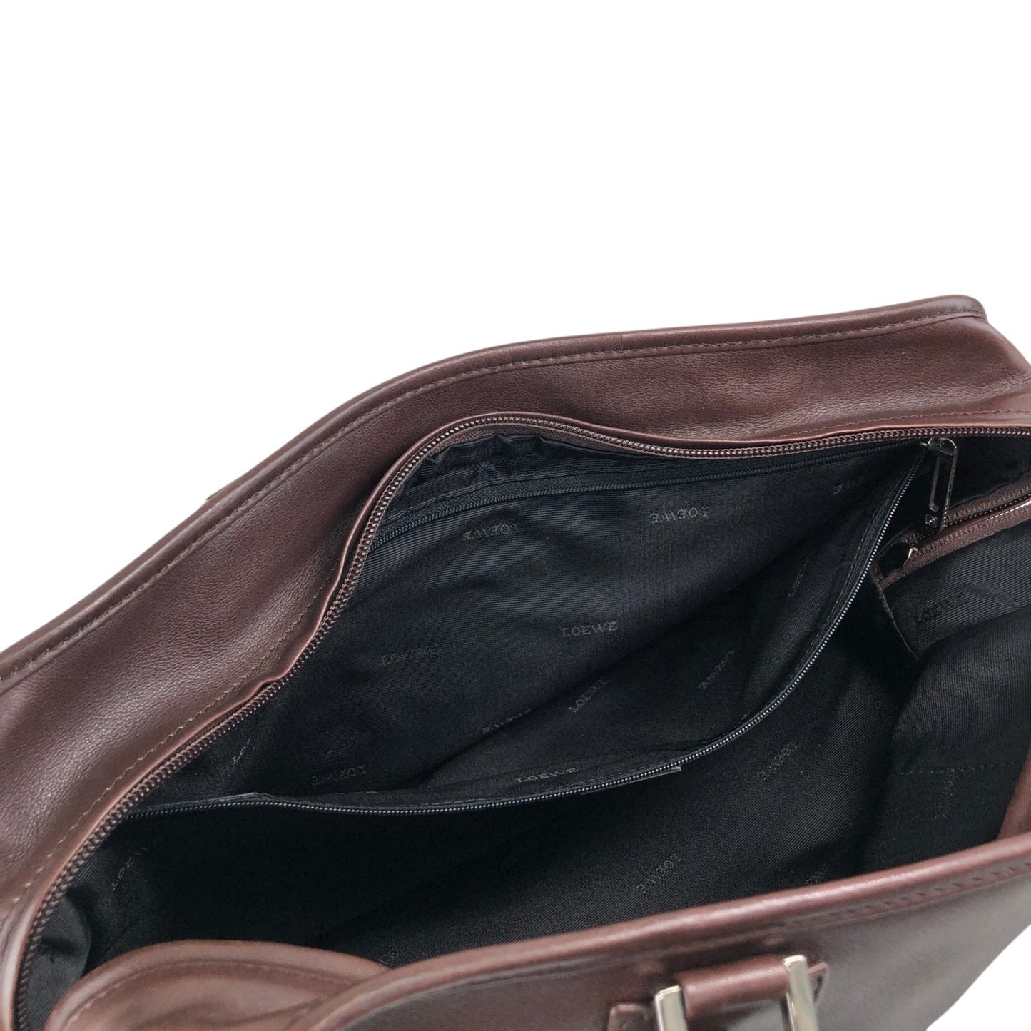 LOEWE Amazona36 Handbag Boston bag Brown Vintage a3rpfj