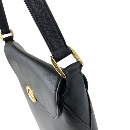 GIVENCHY Logo Shoulder bag Black Vintage c78vb7