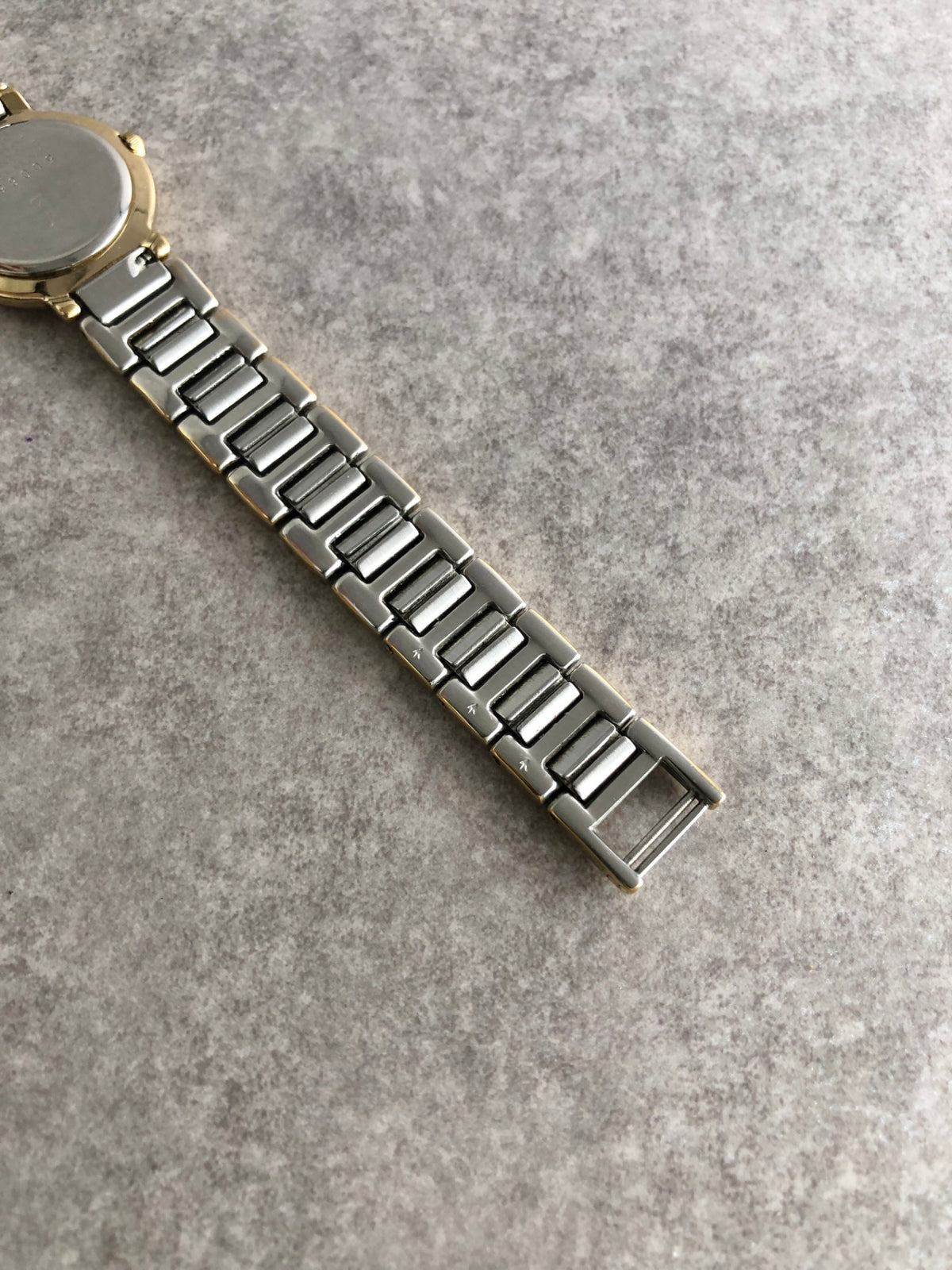 Yves Saint Laurent YSL Logo Quartz Watch Silver×Gold 2200-229789Y Vintage sngzzf