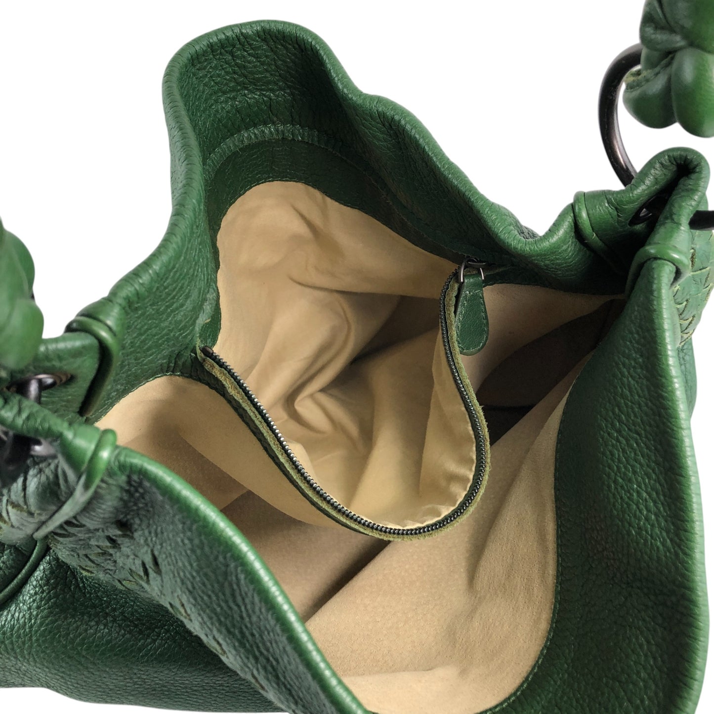 Bottega Veneta Intrecciato Shoulder bag Green Vintage bt6kue