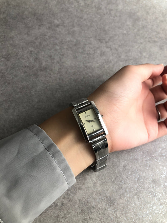 GUCCI Quartz Watch Silver Vintage dvgu3y