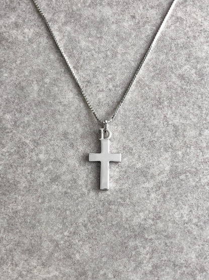 Christian Dior Cross Motif Necklace Silver Vintage pskcsi
