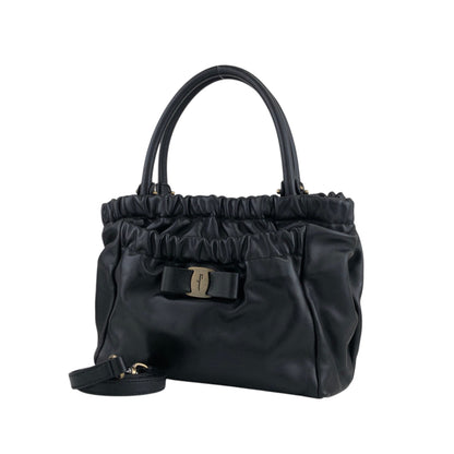 Salvatore Ferragamo Vala 兩用包 手提包 肩背包 黑色 復古 ax3kha