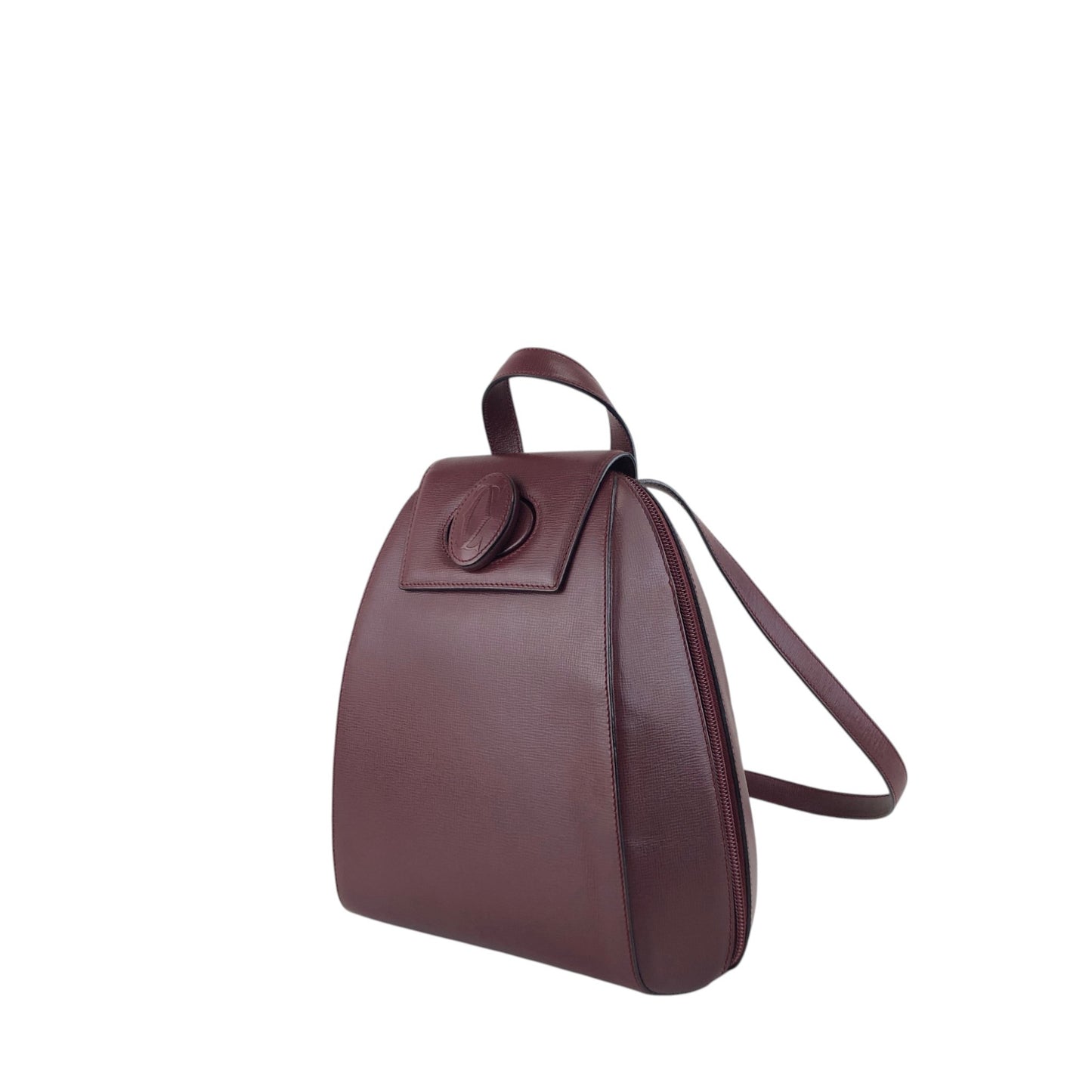 Cartier Turn Lock Backpack Bordeaux Vintage zi2dg4