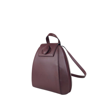 Cartier Turn Lock Backpack Bordeaux Vintage zi2dg4