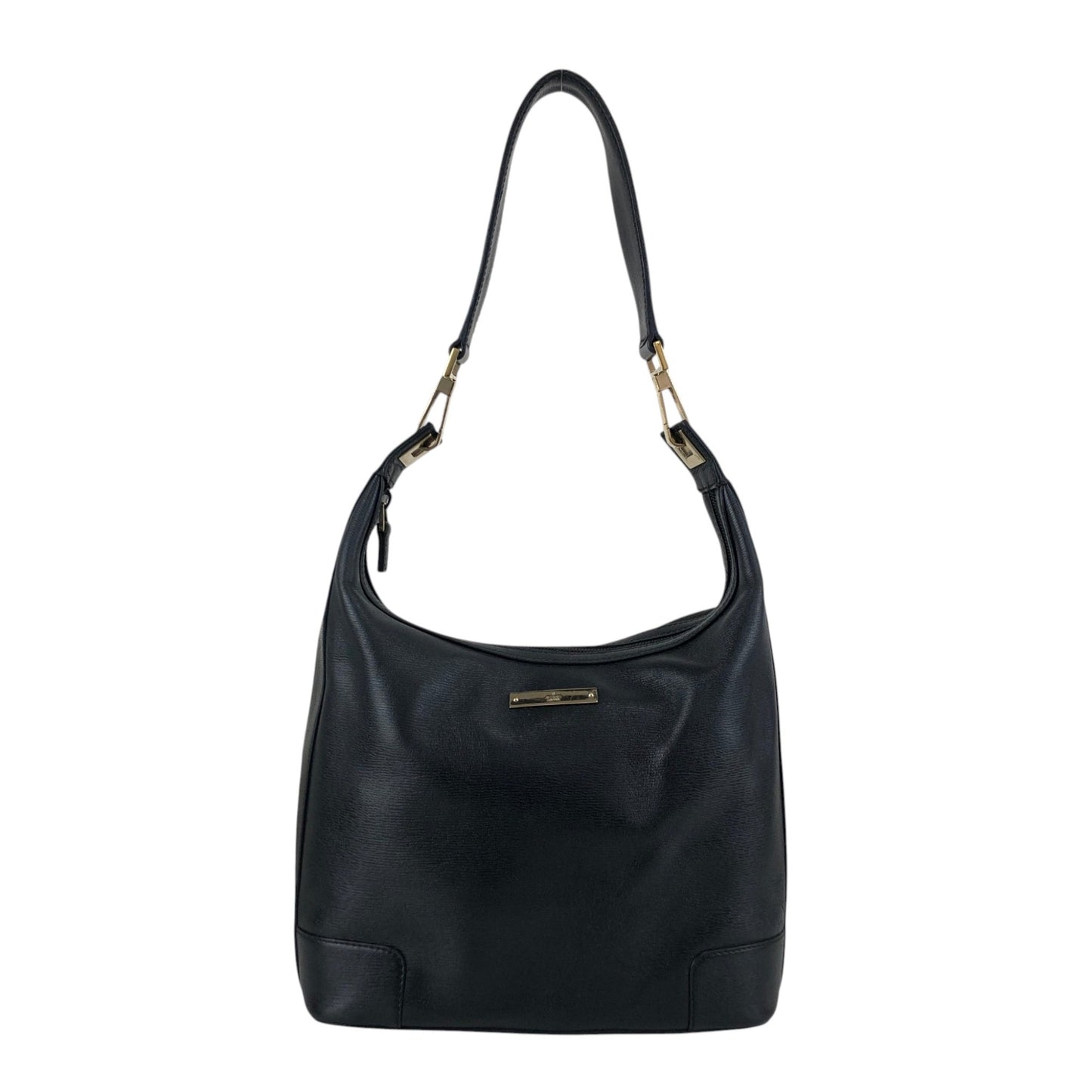 GUCCI Logo Shoulder bag Black Vintage mahiw3