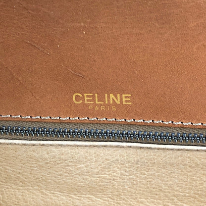 CELINE Macadam Flap Shoulder bag Brown Vintage wagmgy